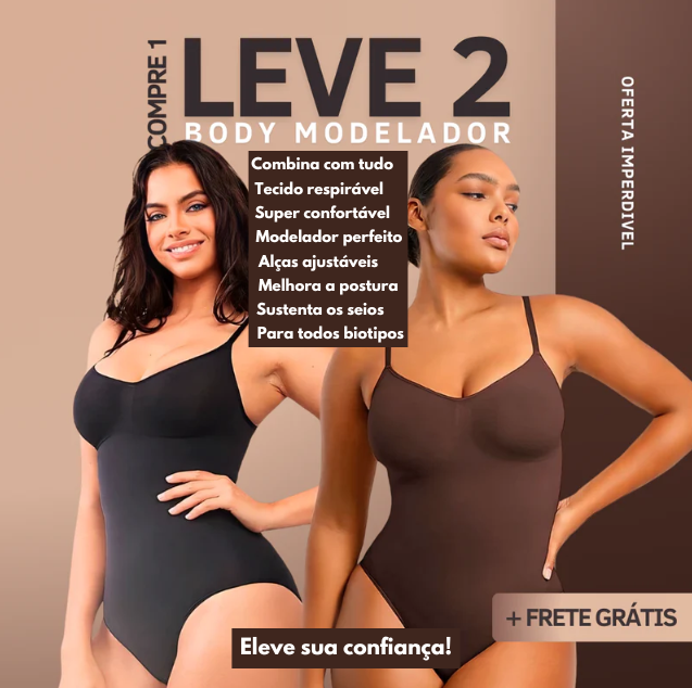 Body Modelador ShapeSlim (Compre 1 E Leve 2) + Frete Grátis