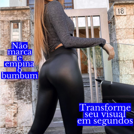 Calça de Couro Aveludada (COMRE UMA LEVE DUAS) + Frete Grátis